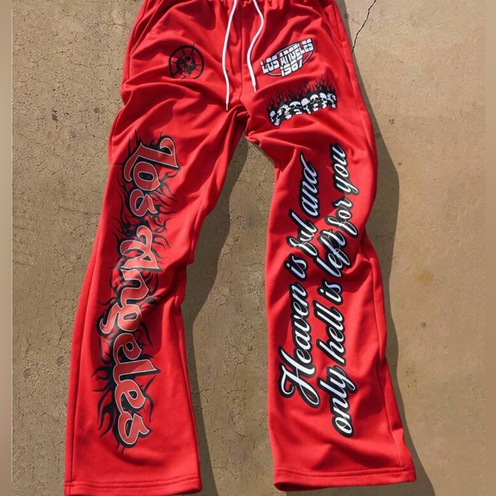 **NEW** Red Graphic SweatPants